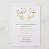 Temple Wedding Invitation Kaart (Voorkant / Achterkant)