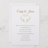 Temple Wedding Invitation Kaart (Voorkant / Achterkant)