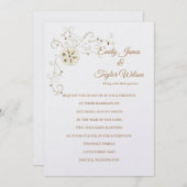 Temple Wedding Invitation Kaart (Voorkant / Achterkant)