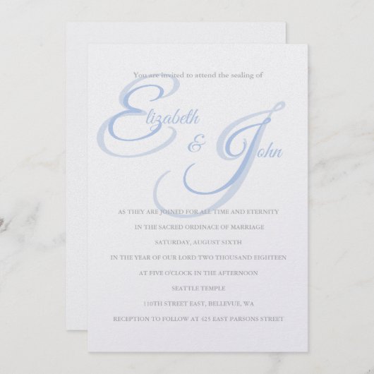 Temple Wedding Invitation Kaart (Voorkant / Achterkant)