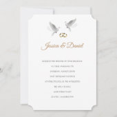 Temple Wedding Invitation Kaart (Voorkant)