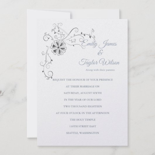 Temple Wedding Invitation Kaart (Voorkant)