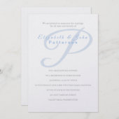 Temple Wedding Invitation-Last Initiaal Invitation Kaart (Voorkant / Achterkant)