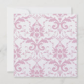 Temple Wedding Reception nodigt roze corruptie uit Kaart (Achterkant)