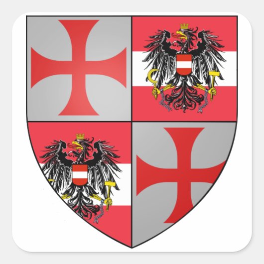 Templer Austria Aufkleber Nr. 0124082013 Vierkante Sticker (Voorkant)