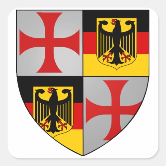 Templer Germaniam Aufkleber Nr. 0319092013 Vierkante Sticker (Voorkant)
