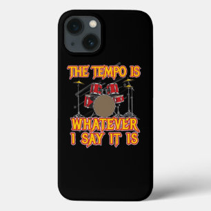 Tempo is Wat ik Zeg Drummer Drumt iPhone 13 Hoesje