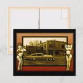 temps après temps avec carte postale de danseurs (Devant / Derrière)