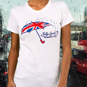 Temps beau gai hein ? T-shirt de parapluie de cric