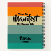 Temps customisé Pour Manifester Mon Journal De Vie (Dos)