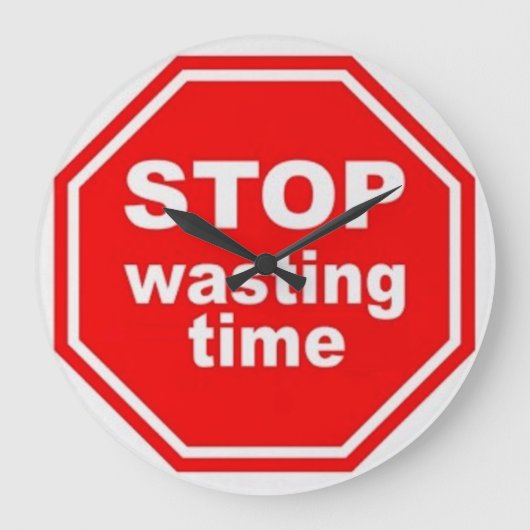 Temps d'arrêt - Horloge murale (Recto)