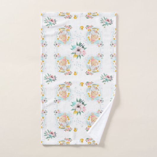 Temps de bain de bulle de lapin (Serviette à main)