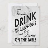 Temps de boire Champagne Invitation de vacances (m (Devant)