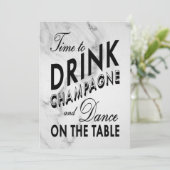 Temps de boire Champagne Invitation de vacances (m (Debout devant)