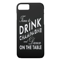 Temps de boire Champagne iPhone 7 Coque