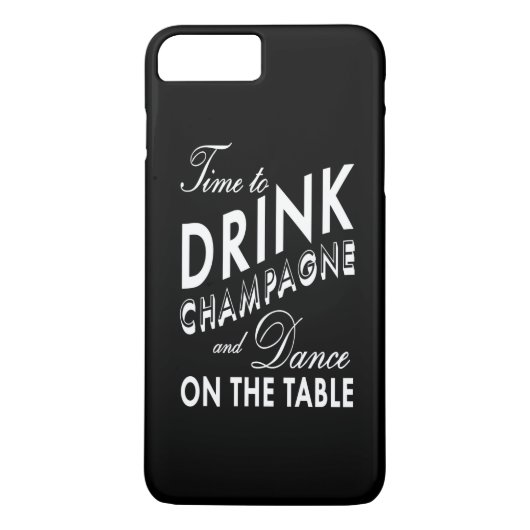 Temps de boire Champagne iPhone 7 Plus Coque (Dos)