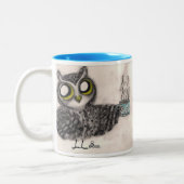 Temps de café de hibou ! Tasse (Gauche)