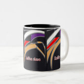 Temps de café Mug avec design tribal numérique (Devant droit)
