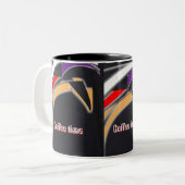 Temps de café Mug avec design tribal numérique (Devant gauche)