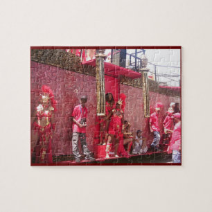 Temps de carnaval dans le puzzle du Trinidad