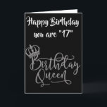 TEMPS DE CÉLÉBRER LA "17ème" Carte DE REINE D'ANNI<br><div class="desc">Si vous aimez ce PUP CUTE jetez un oeil autour pour plus d'anniversaires et d'autres HAPPY TIMES,  nous célébrons pour sûr :) ET N'OUBLIEZ PAS VOUS POUVEZ CHANGER "AGE" ET "VERSE" SUR TOUTES LES CARTES À NEUF DE MES MAGASINS EN QUELQUES MINUTES! MERCI D'ÊTRE ARRÊTÉ !</div>
