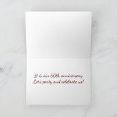 **TEMPS DE CÉLÉBRER LA CARTE ANNIVERSAIRE "NOTRE 5 (Intérieur)