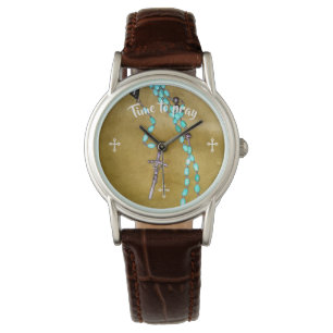 Temps de chapelet de prier la montre