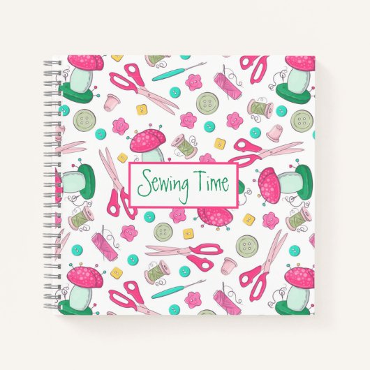 Temps de couture Carnet spiral (Devant)