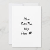 TEMPS DE DANSER-40e ANNIVERSAIRE INVITATION (Dos)