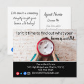 temps de découvrir l'immobilier marketing carte po (Devant / Derrière)