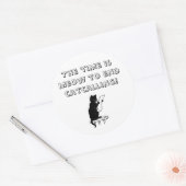 Temps De Fin Du Sticker De Catvocation (Enveloppe)