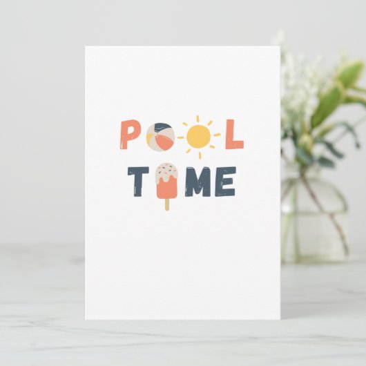 temps de la piscine. Invitations et annonces (Debout devant)