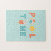 temps de la piscine. Puzzle (Horizontal)