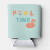 temps de la piscine. Rafraîchisseur pour canette (Dos)
