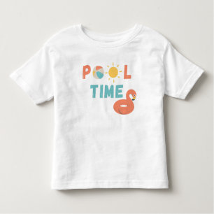 temps de la piscine. T-shirt pour nourrissons