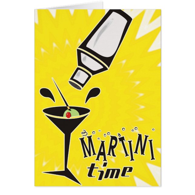 Temps de Martini (carte vierge/personnaliser) (Devant)