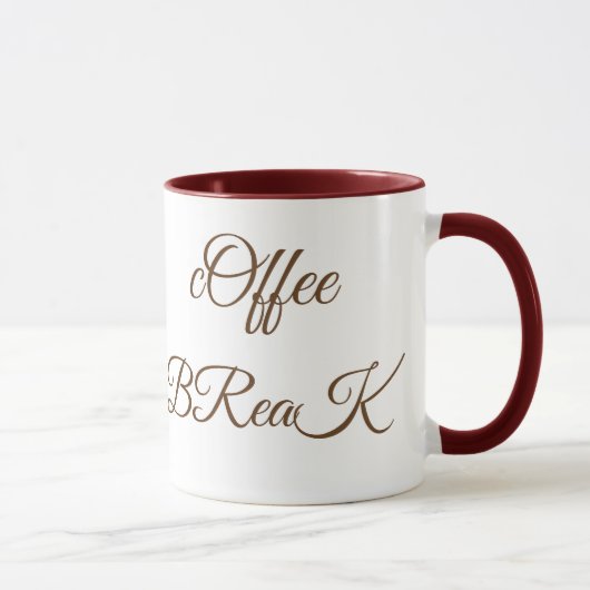 Temps de pause Mug (Droite)