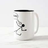 Temps de pause Stick Man Coffee Mug (Devant droit)