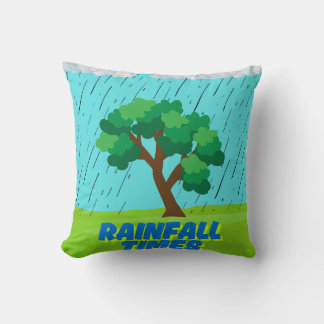 temps de pluie coussin