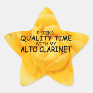 Temps de qualité Alto Clarinet Star Sticker
