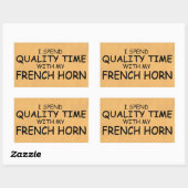 Temps de qualité Autocollant rectangulaire à corne (Feuille)
