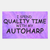 Temps de qualité Autoharpe Sticker Rectangulaire (Devant)