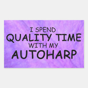 Temps de qualité Autoharpe Sticker Rectangulaire