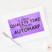 Temps de qualité Autoharpe Sticker Rectangulaire (Enveloppe)