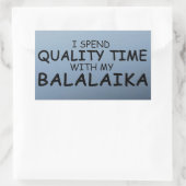 Temps de qualité Balalaika Sticker rectangulaire (Sac)