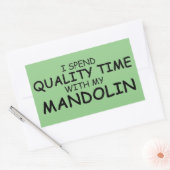 Temps de qualité Sticker rectangulaire Mandolin (Enveloppe)