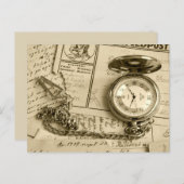 Temps de rester en contact carte postale (Devant / Derrière)