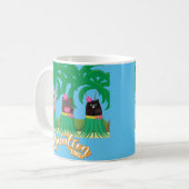 Temps de vacances Invitation Café Mug (Devant gauche)