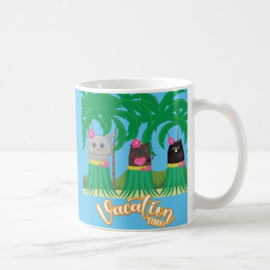Temps de vacances Invitation Café Mug (Droite)