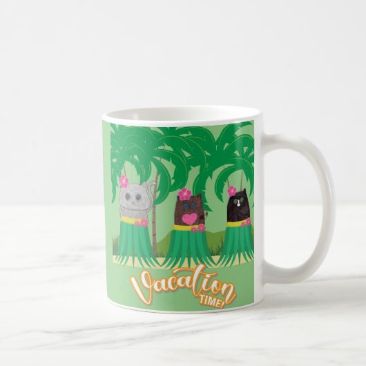 Temps de vacances Invitation Café Mug (Droite)